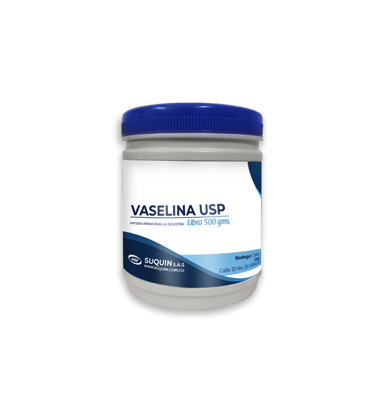 Vaselina USP de grado farmacéutico, materia prima emoliente para formulaciones cosméticas y farmacéuticas.
